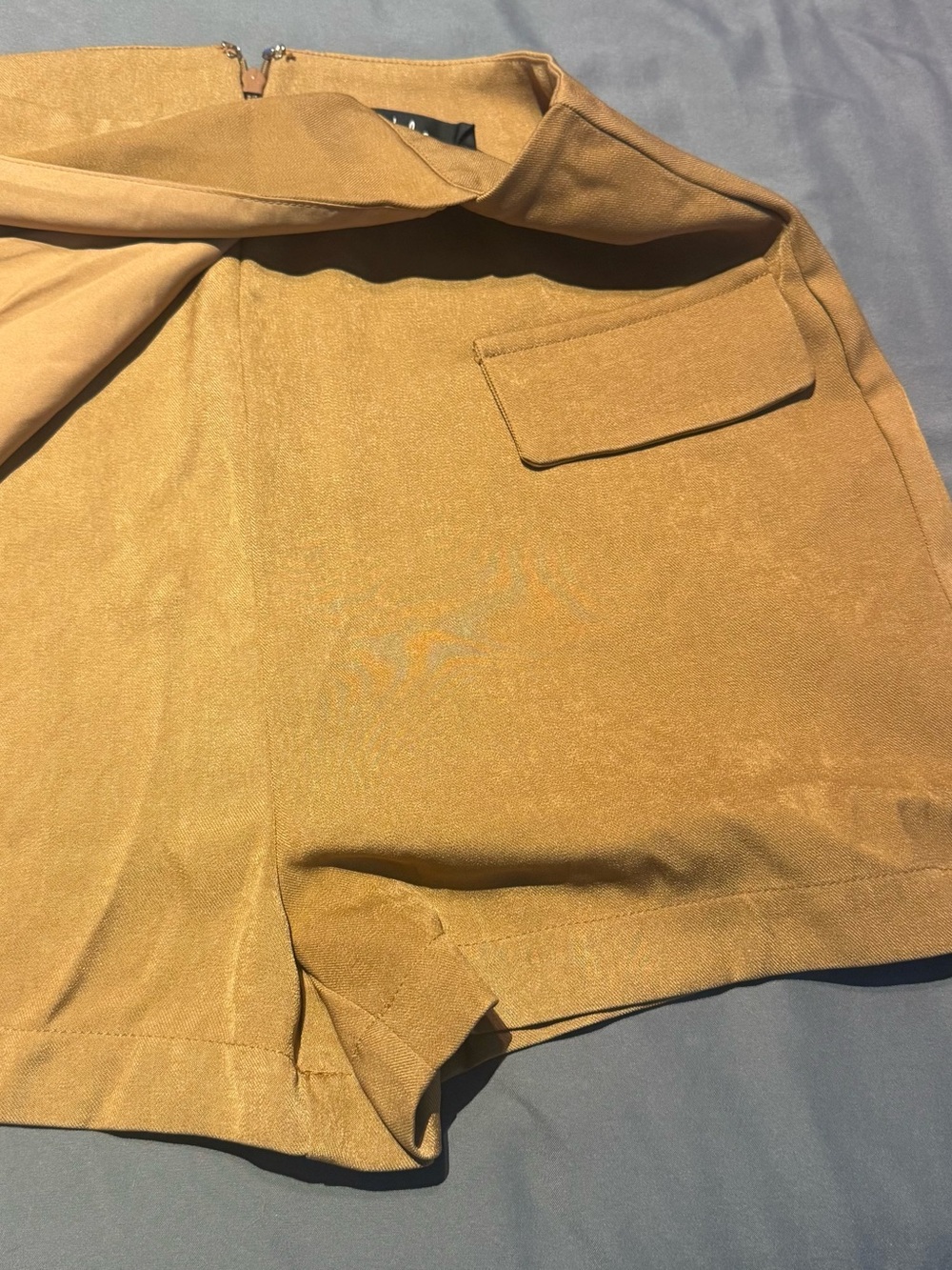 Lulu's Camel Double-Breasted Mini Skort - Picture 3 of 6